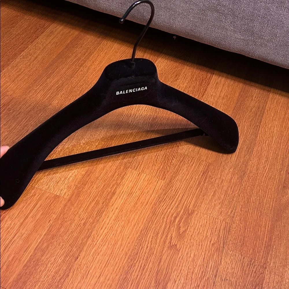 Balenciaga Black Velvet Clothing Hanger